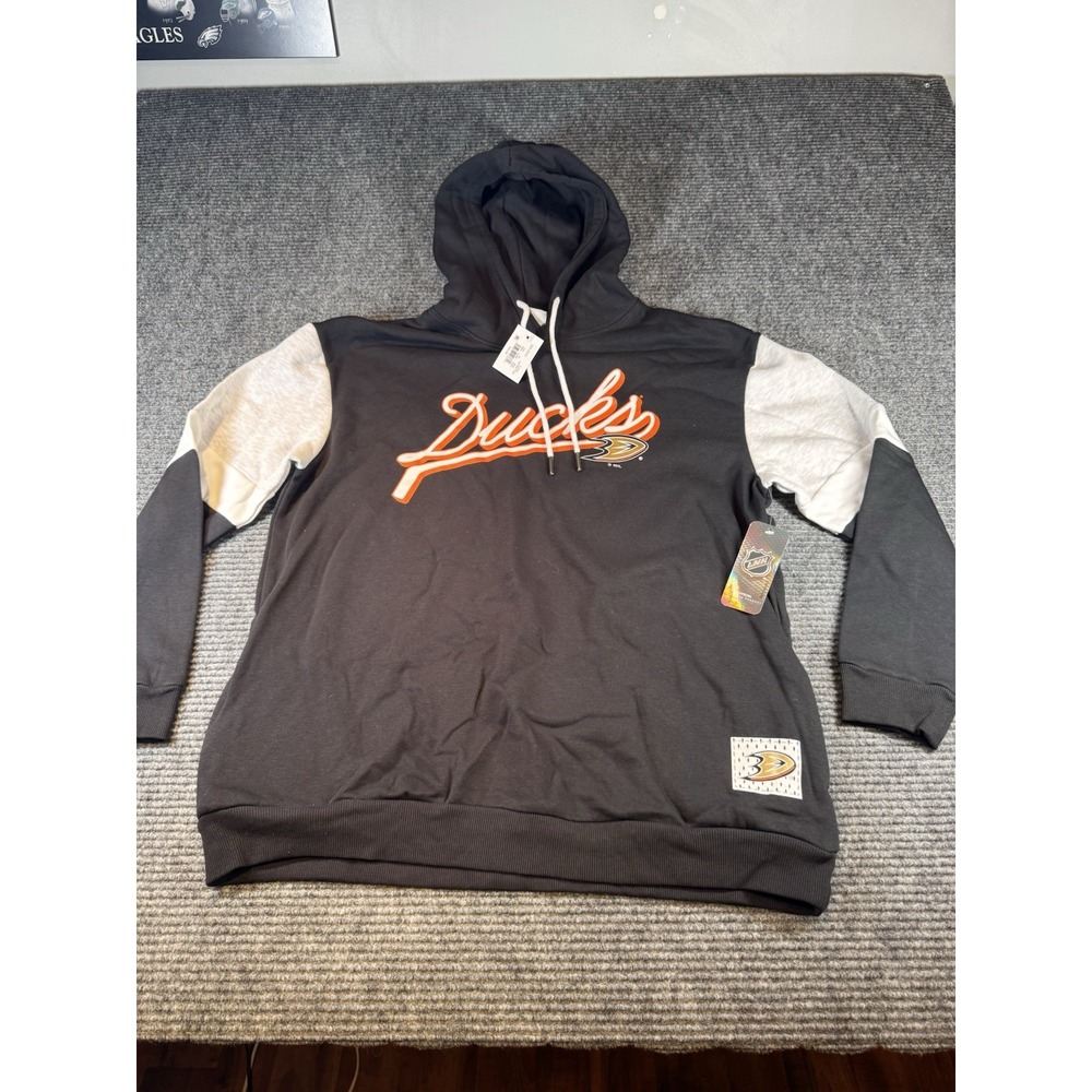 Anaheim Ducks Hoodie Sweatshirt NHL Hockey Men's Size Small Black‎ NEW w. Tags